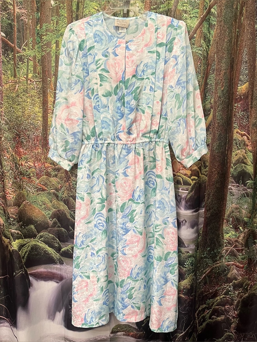 Vintage 80s cottage core Pastel Dress by Pellini